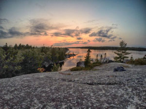 Susie's Lake Trail Look Off at Sunset