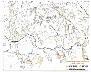 Nova Scotia Eastern Shore Park System Map