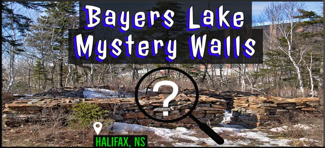 The Bayers Lake Mystery Walls in Halifax, Nova Scotia