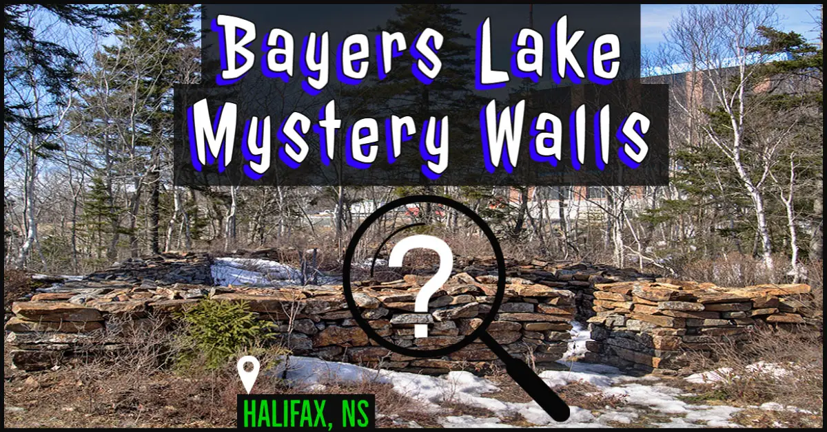 The Bayers Lake Mystery Walls in Halifax, NS