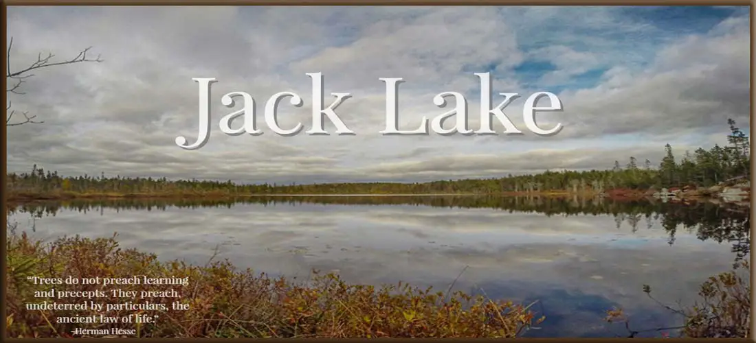 Jack Lake hiking trail in Halifax, Nova Scotia