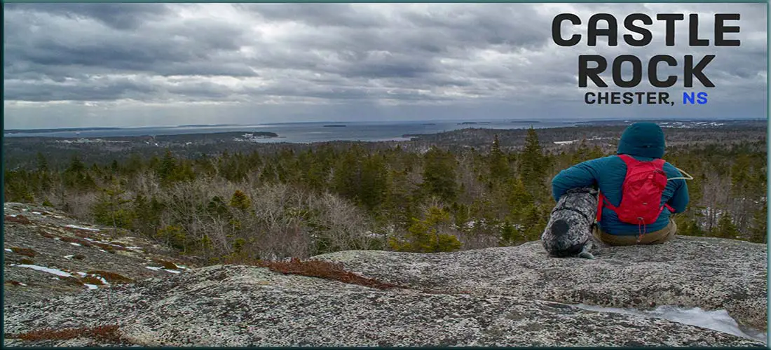 Castle Rock hiking trail in Chester, Nova Scotia