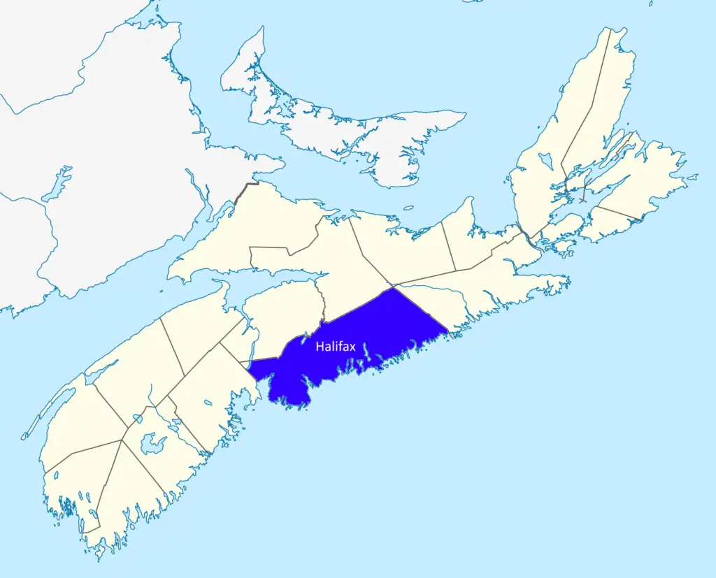 Halifax Regional Municipality Nova Scotia Map